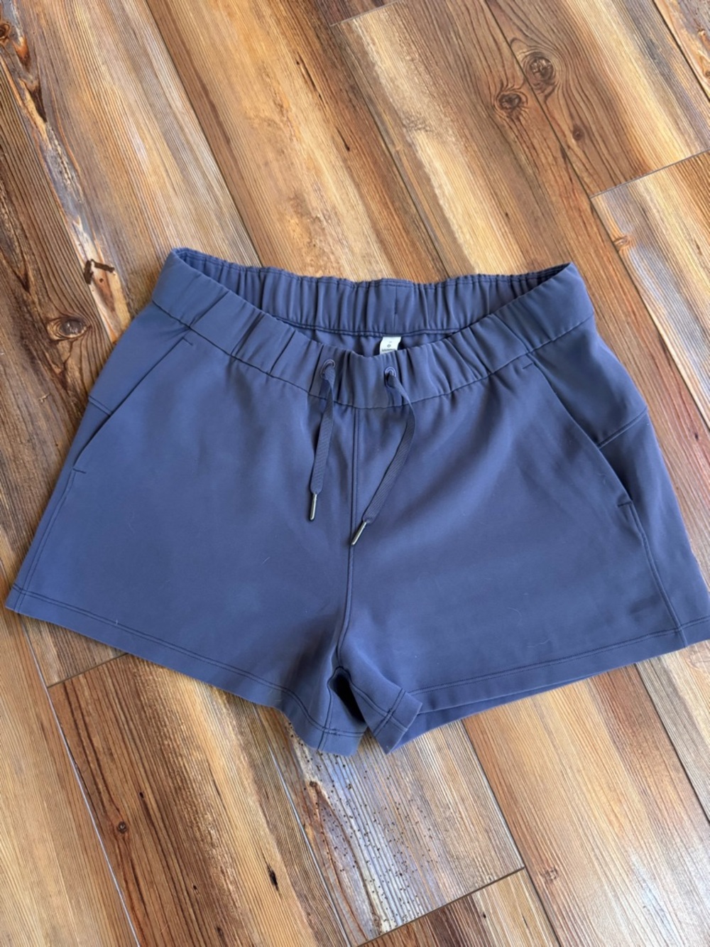 Lululemon, Pull on Travel/Active Shorts, size 8- purple gray